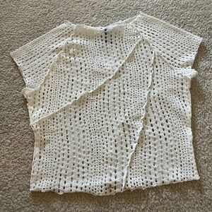 H&M White Crochet Top